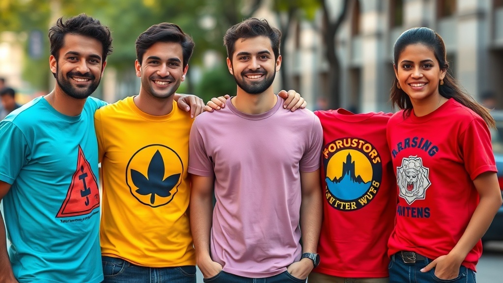 דוגמאות מהשטח הדפסת חולצה